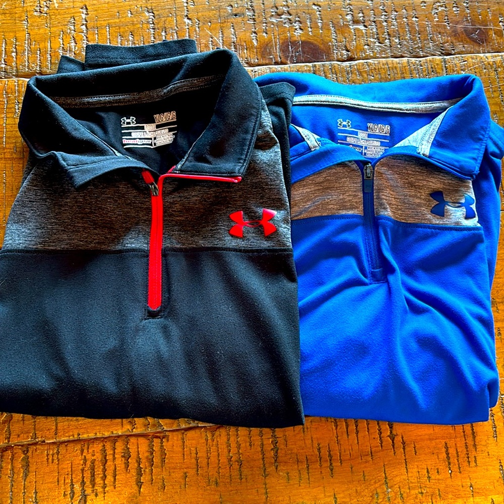 Youth Large Long Sleeve Quarter Zip Pull over